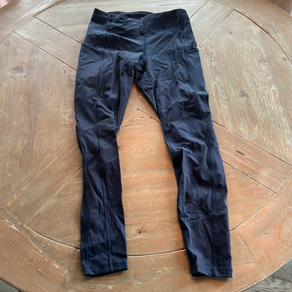 Size 6 navy blue lululemon leggings